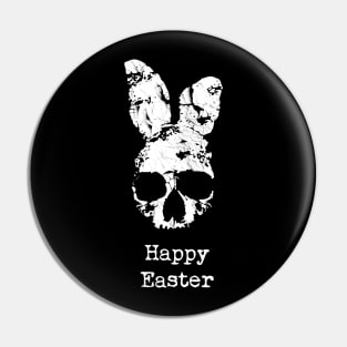 Happy Easter Skull Pin