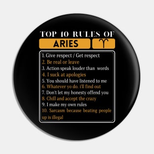 Top 10 Rules Of Aries, Aries Horoscope Zodiac Facts Traits Rules Pin