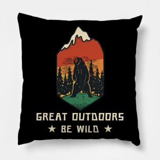Outdoors Be Wild Pillow