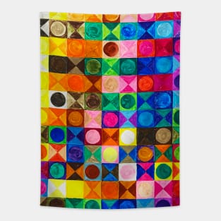 Geometric Watercolor Tapestry