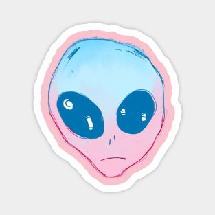 Blue-Pink Alien Magnet