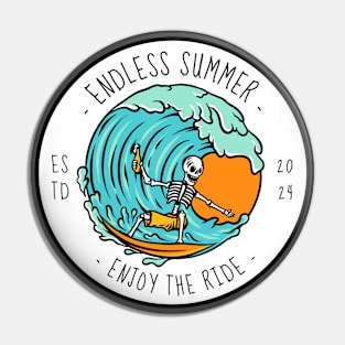 Endless Summer Surfer Surfing Pin