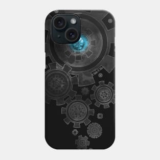 Steampunk Gears Black & Blue Phone Case