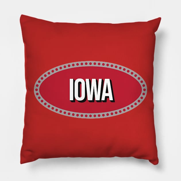 Iowa Pillow by Raxvell Painting