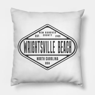 Wrightsville Beach, NC Summertime Weathered Sign Pillow