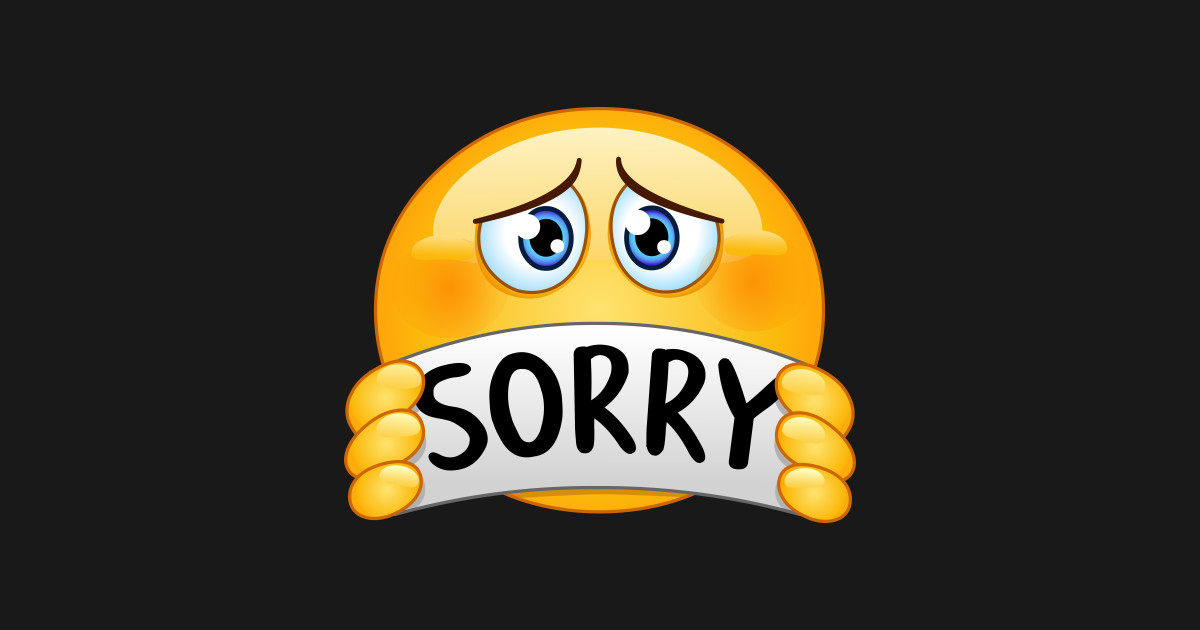 Emoji With Sorry Sign Emoji Sticker Teepublic