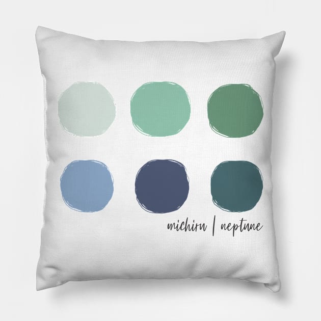 Color Palette 3 Pillow by littlemoondance