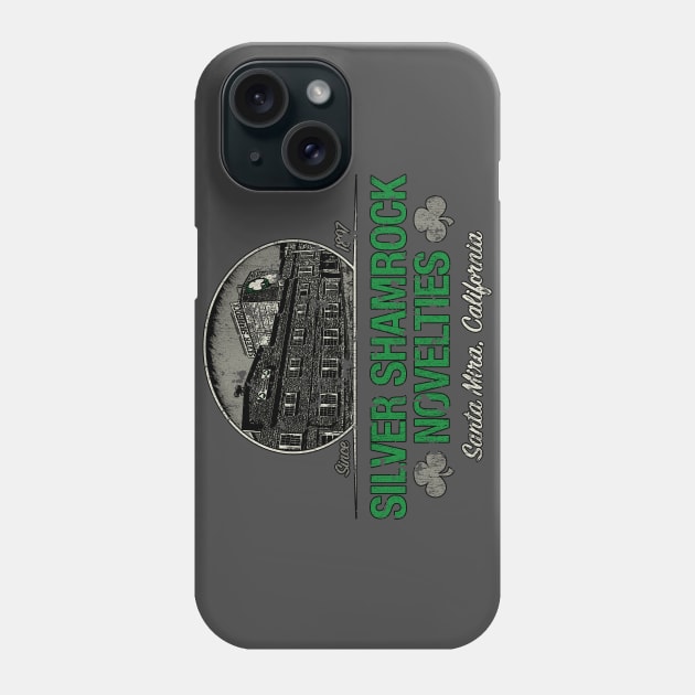 Silver Shamrock Santa Mira Factory Phone Case by JCD666