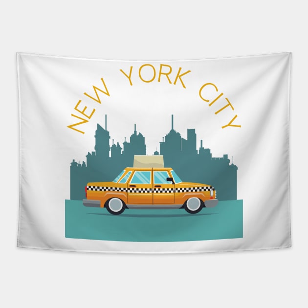 New York City Skyline Broadway Wall street Fifth avenue Times square New York New York Travel holidays Tapestry by BoogieCreates