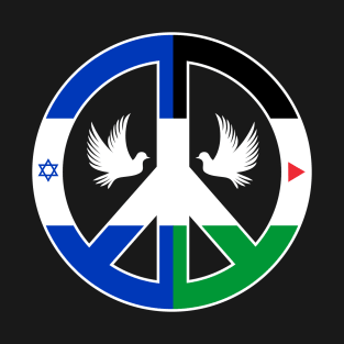Peace and Love Symbol with Doves T-Shirt