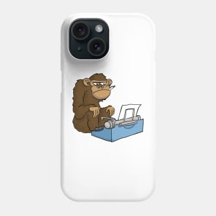 Typewriter monkey Phone Case