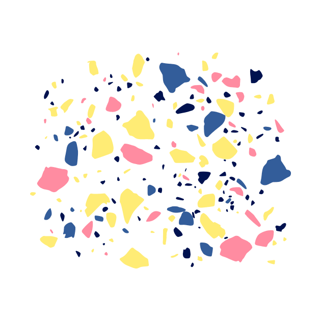 Terrazzo Party 2020 Pink Yellow by ninoladesign