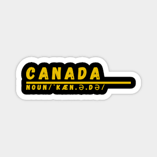 Word Canada Magnet