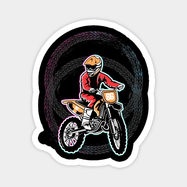 motocross Magnet by Eoli Studio