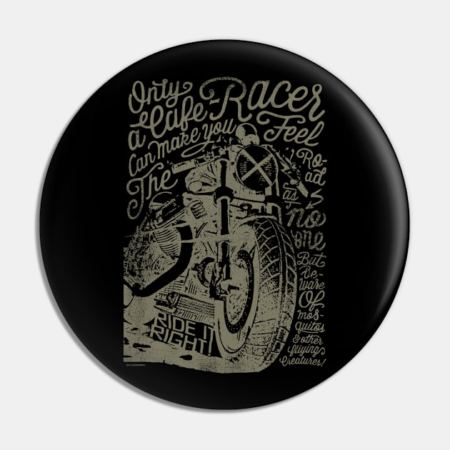 Cafe Racers never Die 2 Pin by KUMAWAY