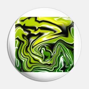 Marble Green and yellow effect Pin