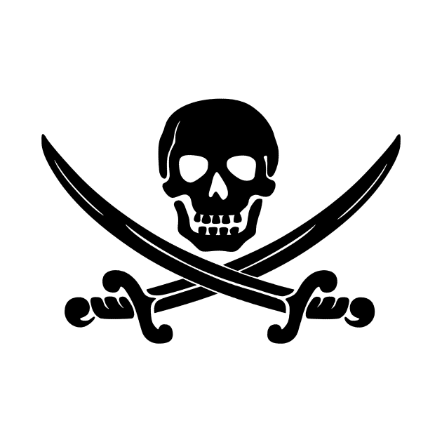 Pirate Skull Flag Logo by TerBurch