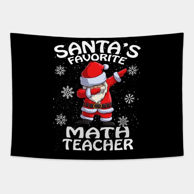 Santas Favorite Math Teacher Christmas Tapestry by intelus