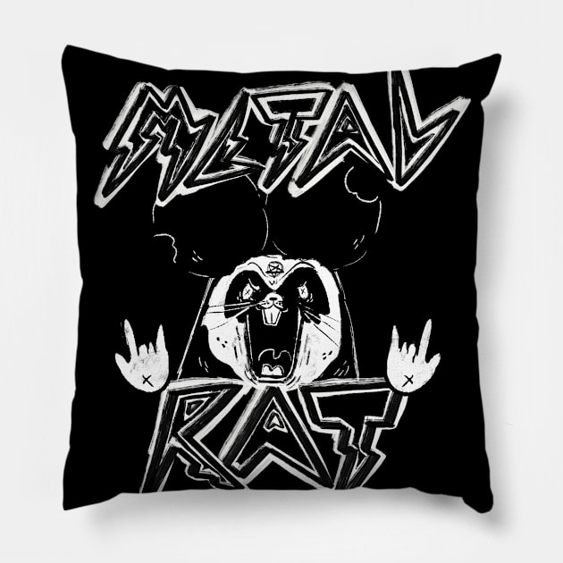 Metal Rat Pillow by Fluffymafi