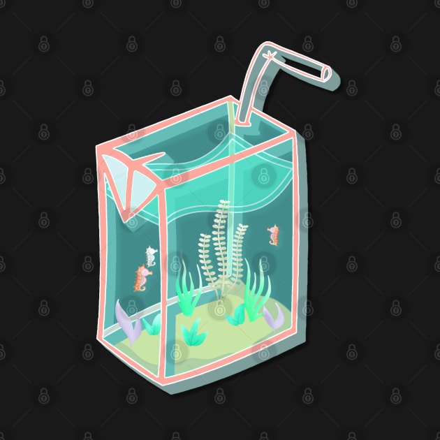 Juice Box Aquarium by TrickyyPrints