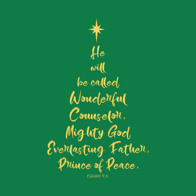 Isaiah 9:6 Christmas Tree by FTLOG