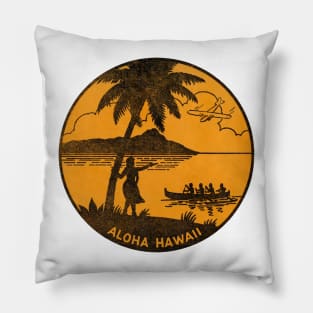 1930's Aloha Hawaii Pillow