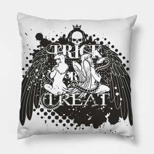 Trick or Treat? - Black Pillow