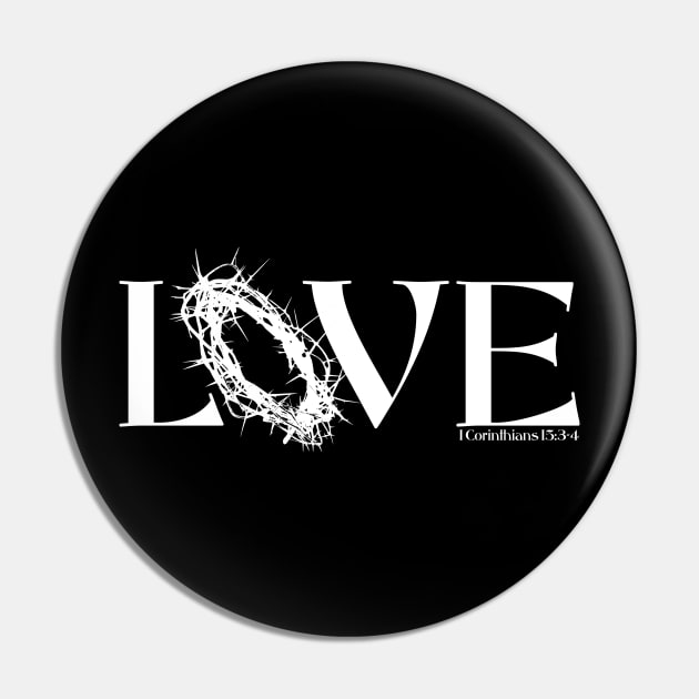 Unconditional Love (White) Pin by ZoinksTeez