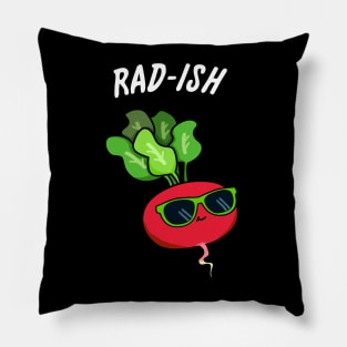 Rad-ish Cute Radish Pun. Pillow