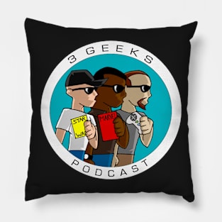 3 geeks Logo Pillow