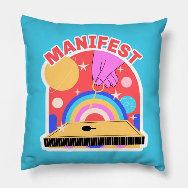 Manifest It Pillow by yaywow