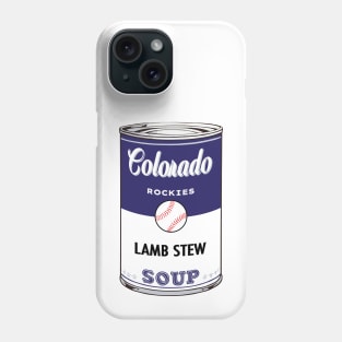 Colorado Rockies Soup Can Phone Case