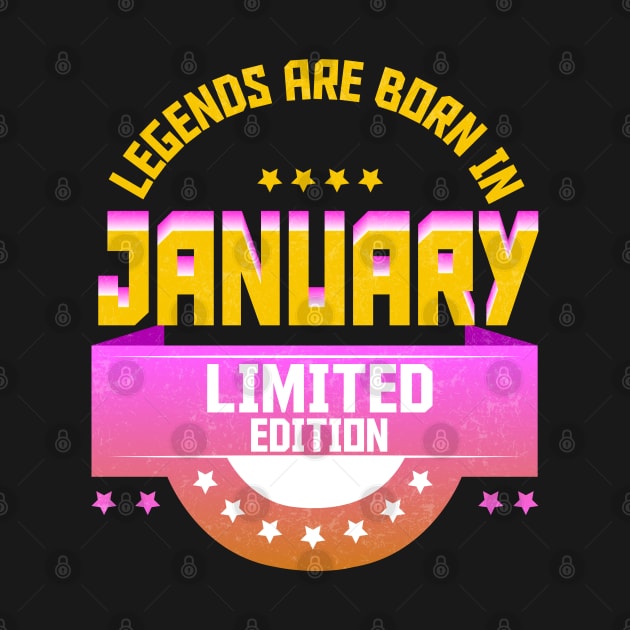 Legends are Born In January by Suryaraj