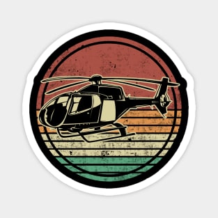 Helicopter Pilot Retro Vintage Magnet
