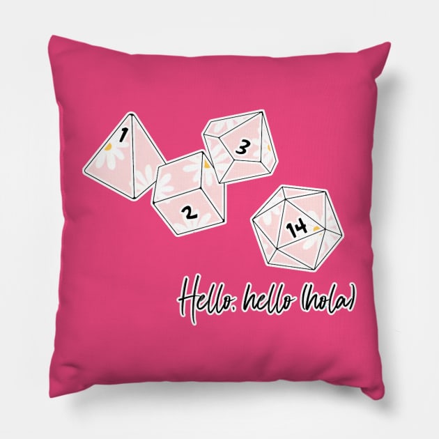 Vertigo Dice Daisy Pillow by Maolli Land