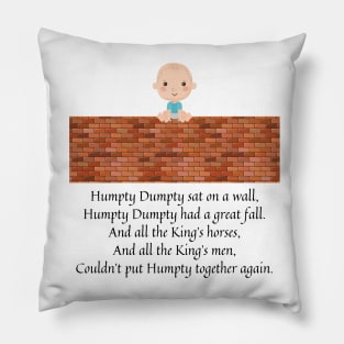humpty dumpty nursery rhyme (baby version) Pillow
