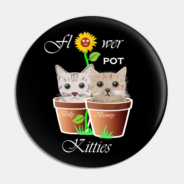 Flower pot kitties Pin by Alex Bleakley