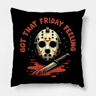 Got that Friday Feeling - Vintage Friday 13th Design Pillow