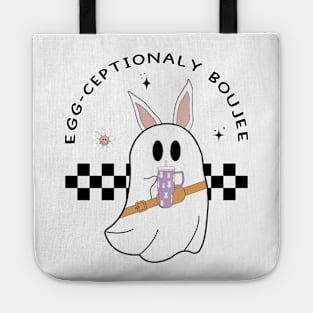 Egg Ceptionally Boujee Easter Bunny, Ghost Easter Boujee Tumbler Belt Bag Inspired , Funny Bunny Ghost Easter Tote