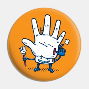 High five robot Pin