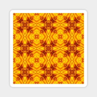 Golden Yellow Sunflower Pattern 5 Magnet