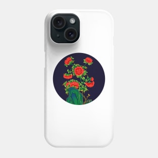 Minhwa: Peonies E Type Phone Case