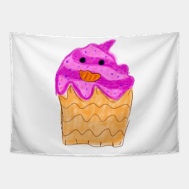 Pink cupcakes art Tapestry by Artistic_st