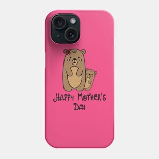 Mother Happy Day Osa Teddy Child Cub Family Phone Case