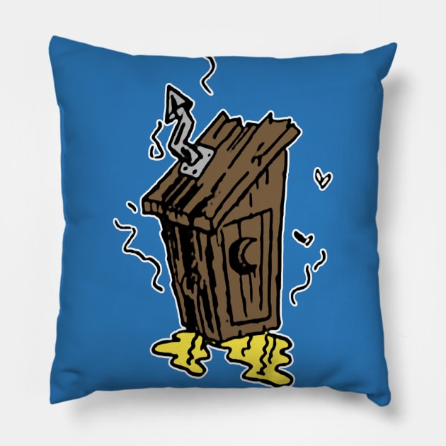 Outhouse Pillow by procrastitron4000