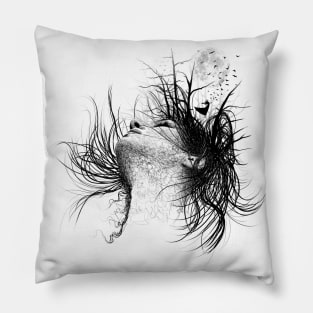 Melancholy Girl Pillow