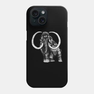 the mandala mammoth elephant in ecopop pattern Phone Case