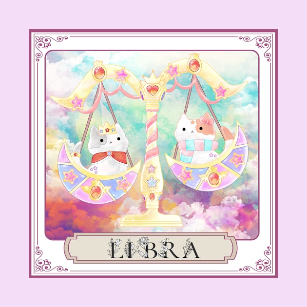 Libra Horoscope Twin Cats by FungibleDesign