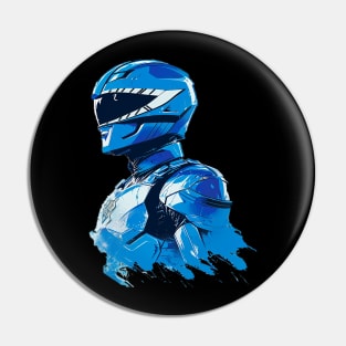 blue power ranger Pin