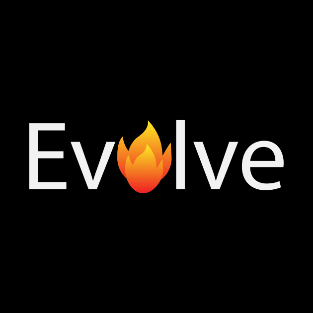 Evolve typographic artwork by CRE4T1V1TY